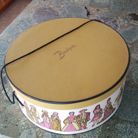 large vintage hat box